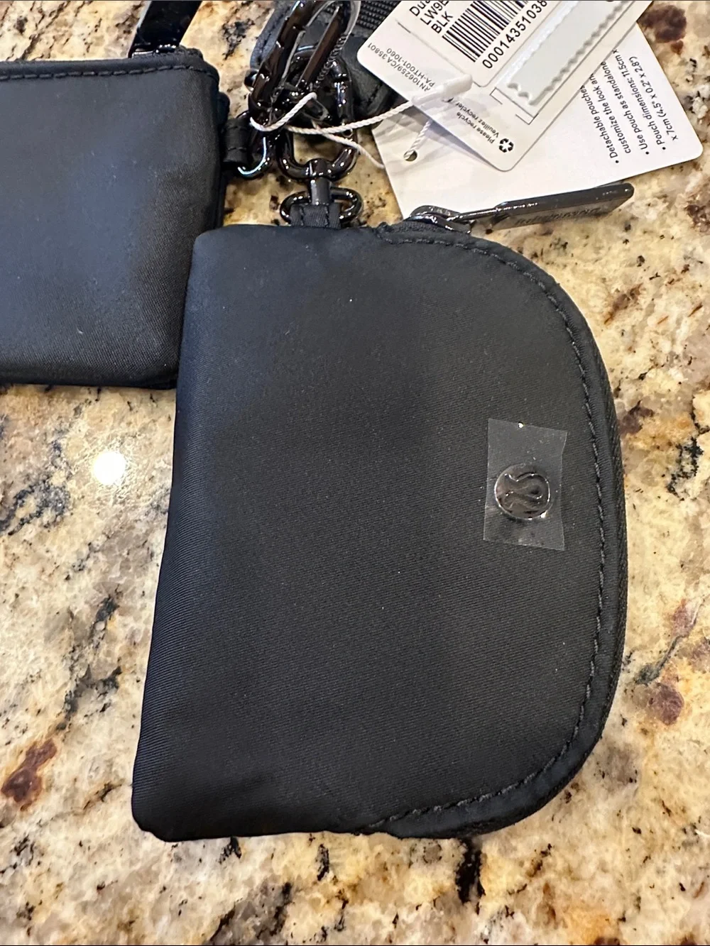 Lululemon Dual Pouch Wristlet - NWT - Black